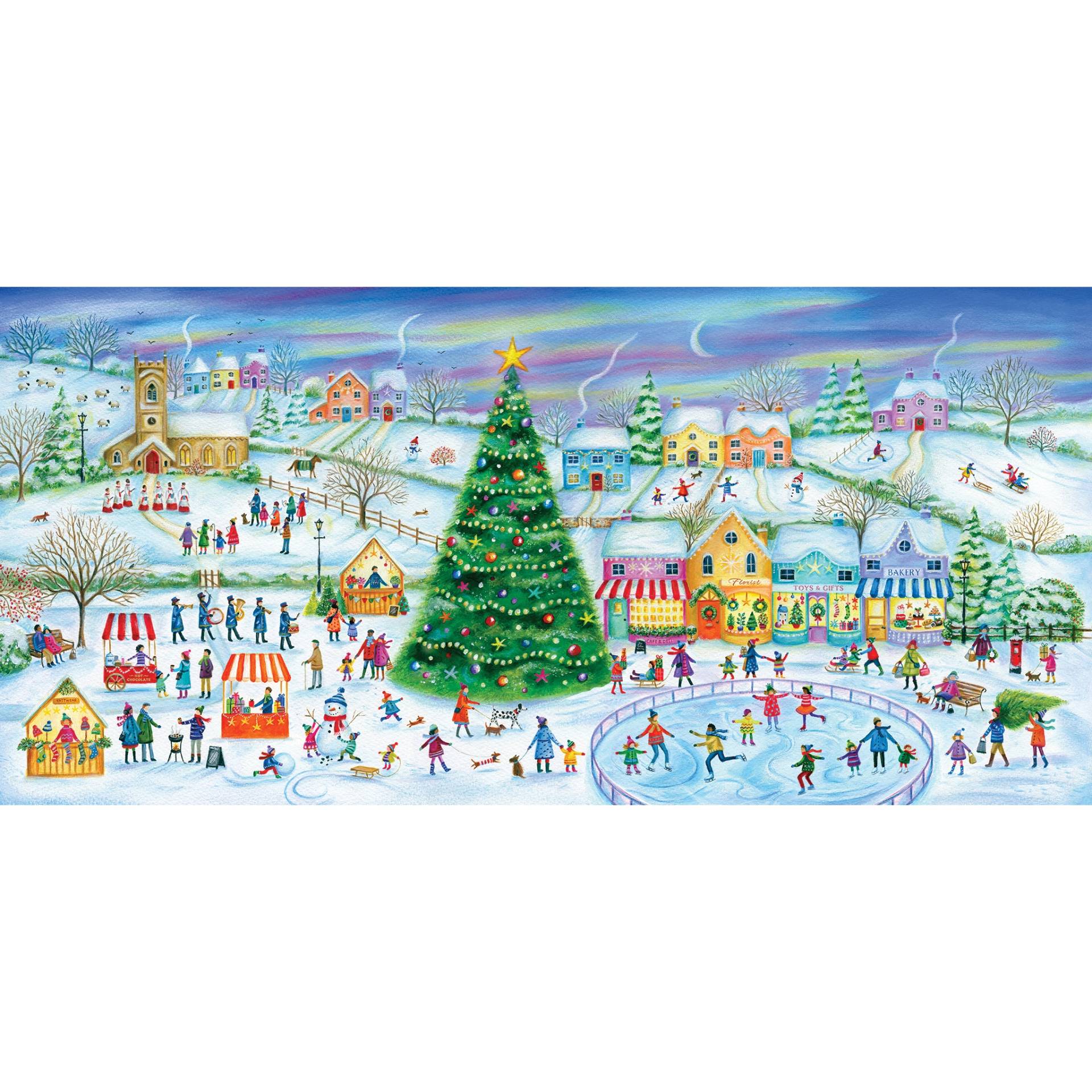 Gibsons Schlittschuhlaufen im Dorf 636 Teile Puzzle Gibsons-G4060 Gibsons Schlittschuhlaufen im Dorf 636 Teile Puzzle Gibsons-G4060 von Gibsons