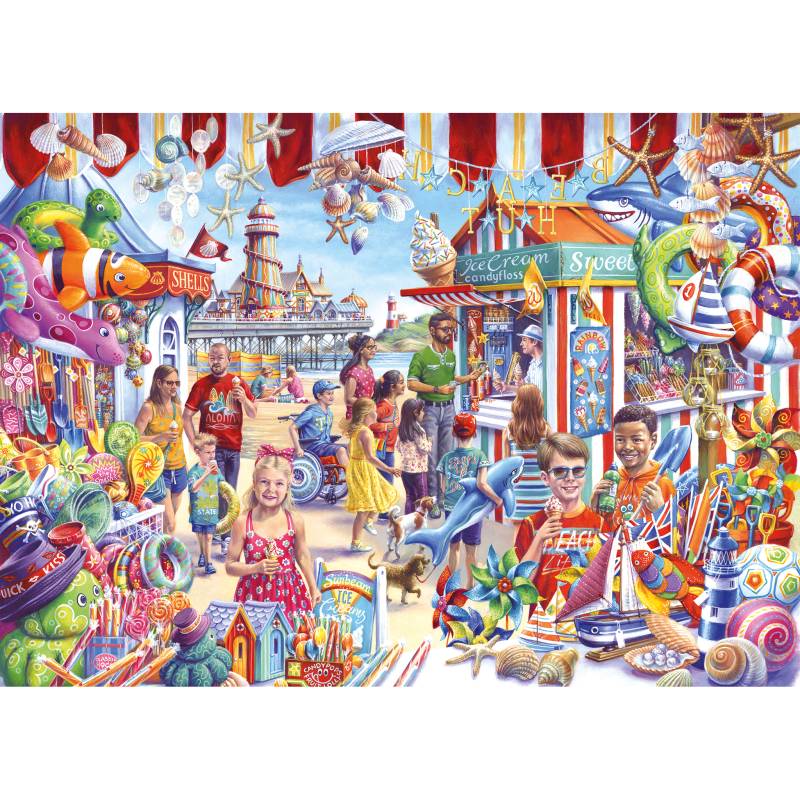 Gibsons Seaside Souvenirs 1000 Teile Puzzle Gibsons-G6358 von Gibsons