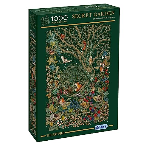 Gibsons Secret Garden 1000 Teile über die schönen Kreaturen des Planeten, Puzzle aus recyceltem Karton in Zusammenarbeit mit The Art FILE-G7210, G7210 von Gibsons