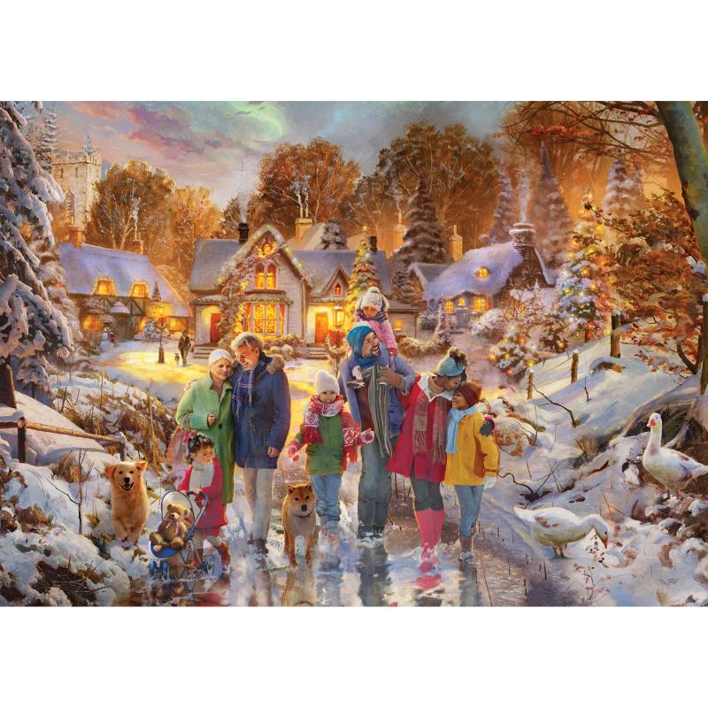 Gibsons Spaziergang am zweiten Weihnachtsfeiertag 500 Teile Puzzle Gibsons-G3610 von Gibsons