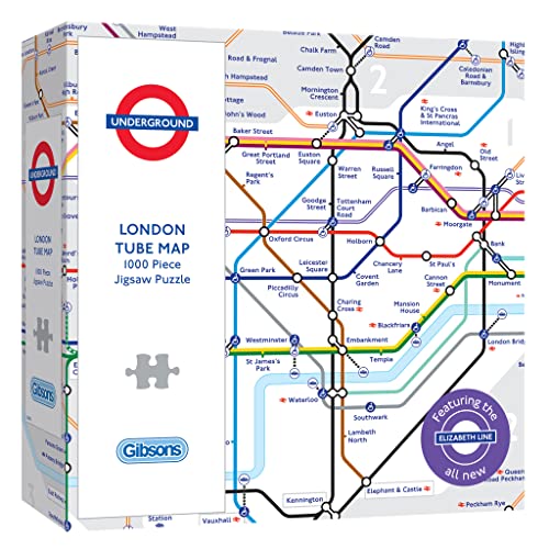 Gibsons TFL London Underground Map Jigsaw Puzzle (1000 Pieces) von Gibsons