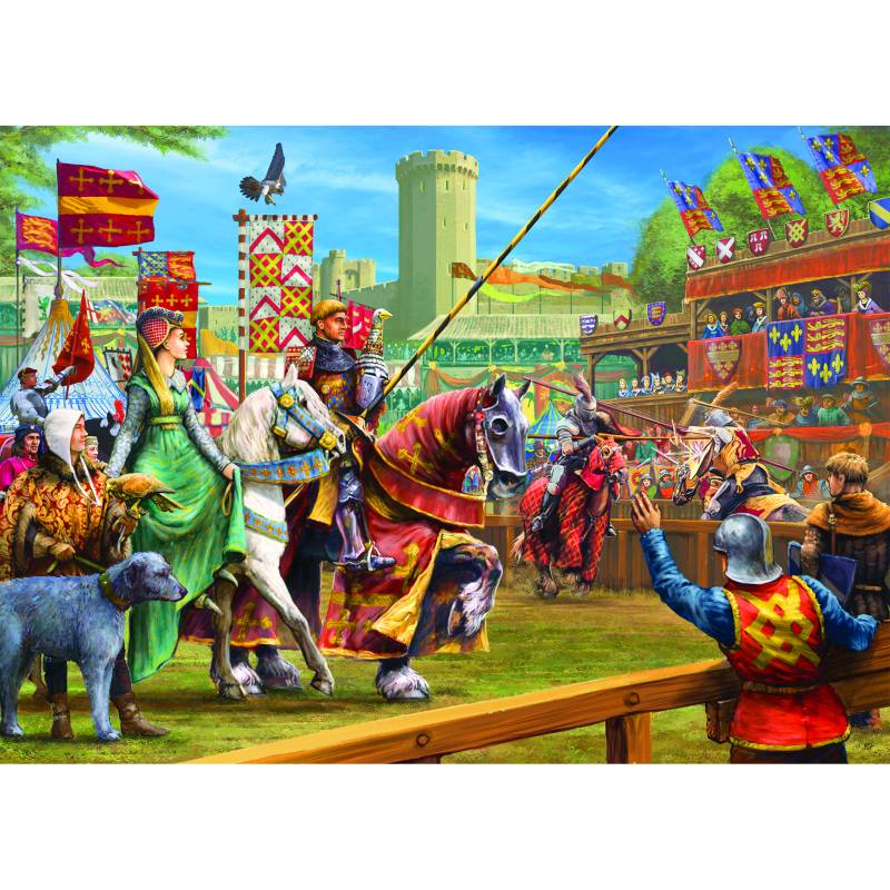 Gibsons The Joust at Warwick 1000 Teile Puzzle Gibsons-G6369 von Gibsons