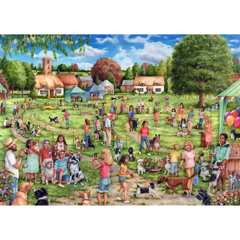 Gibsons The Village Dog Show 1000 Teile Puzzle Gibsons-G6348 von Gibsons