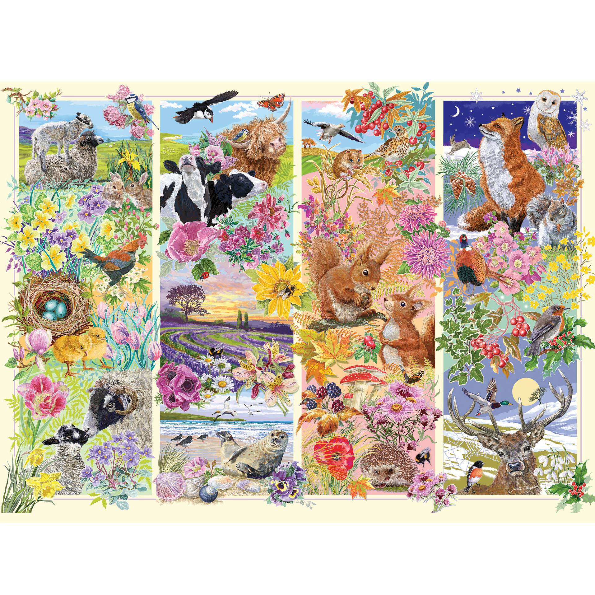 Gibsons Through the Seasons 1000 Teile Puzzle Gibsons-G6349 von Gibsons