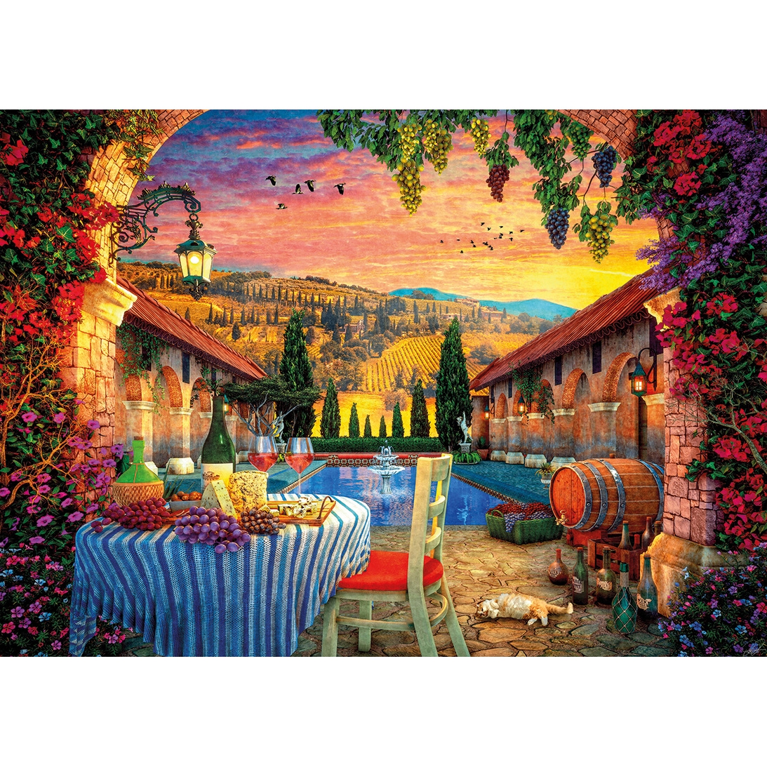 Gibsons Tuscany Sunset 1000 Teile Puzzle Gibsons-G6386 von Gibsons