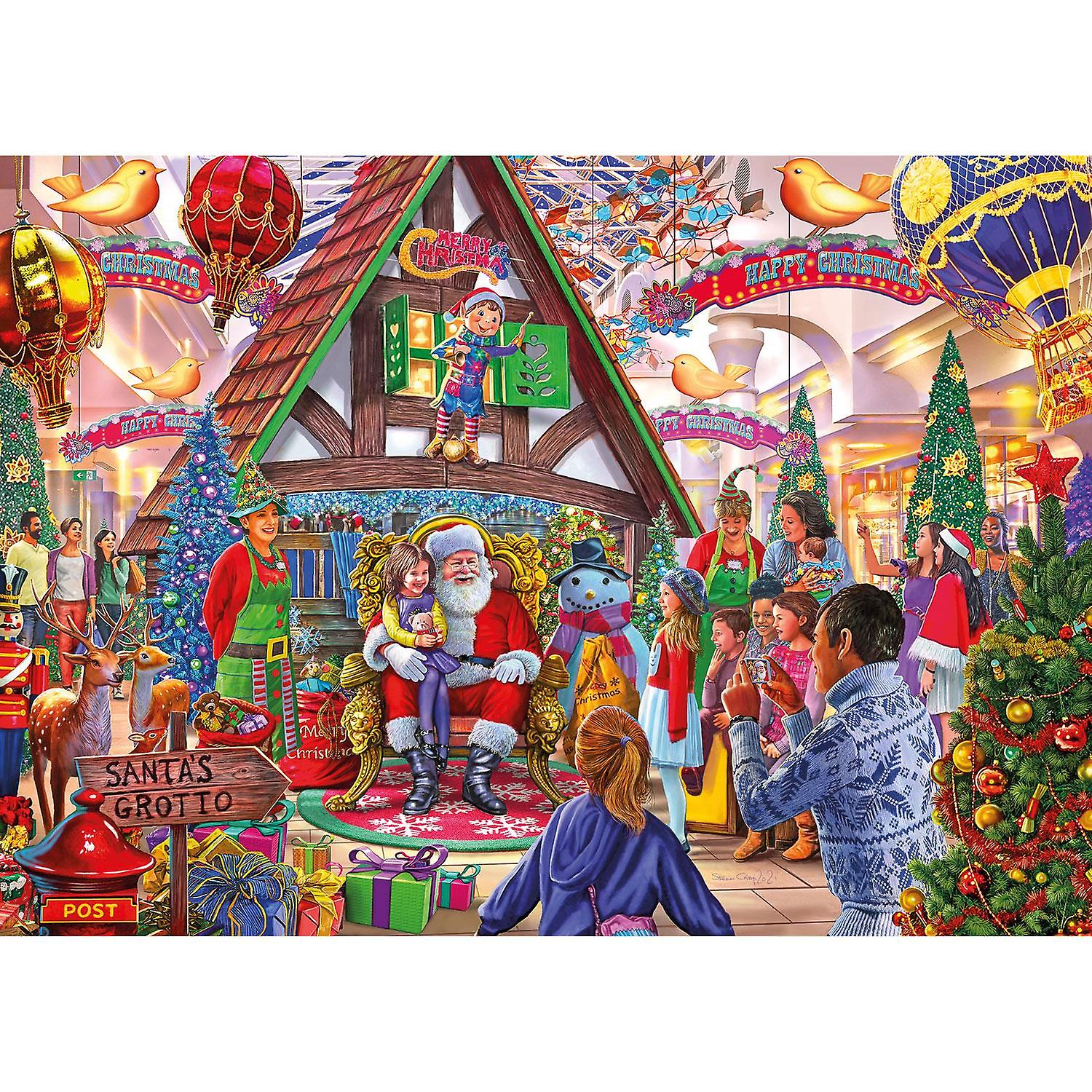 Gibsons Visit Santa 1000 Teile Puzzle Gibsons-G6346 von Gibsons