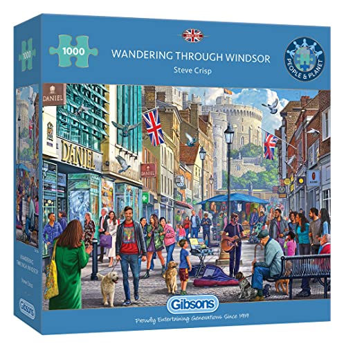 Gibsons Wandering Through Windsor 1000 Teile Puzzle | Natur Puzzle | Nachhaltiges Puzzle für Erwachsene | Premium 100% Recyceltes Brett | Tolles Geschenk für Erwachsene | Spiele von Gibsons