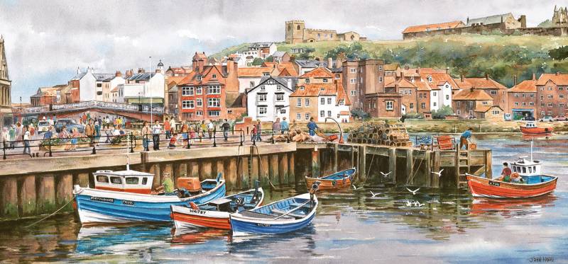 Gibsons Whitby Harbour 636 Teile Puzzle Gibsons-G374 von Gibsons