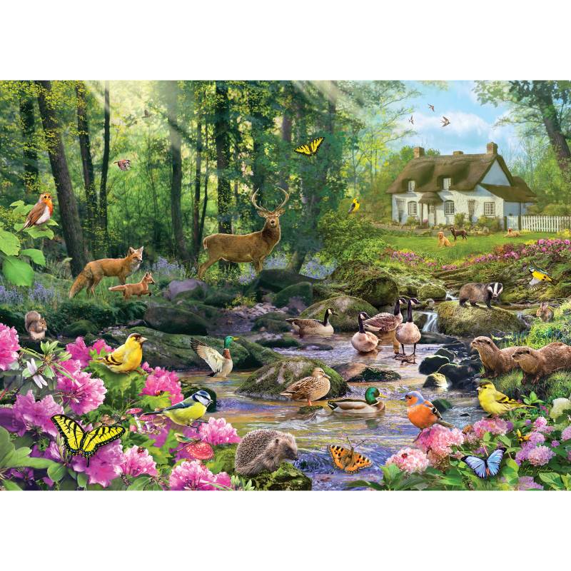 Gibsons Woodland Glade 1000 Teile Puzzle Gibsons-G6370 von Gibsons