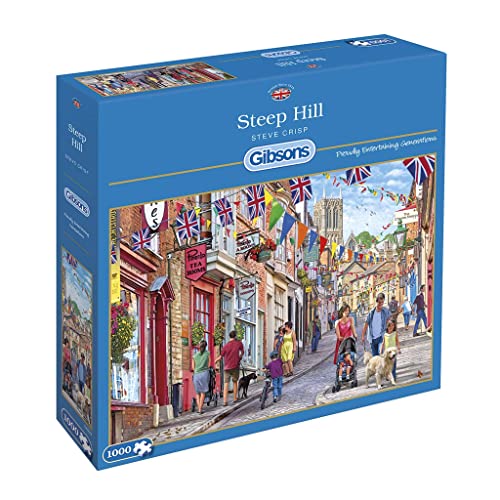 Gibsons g6229 Steep Hill Puzzle (Spielset), 1000 Einzelteile von Gibsons