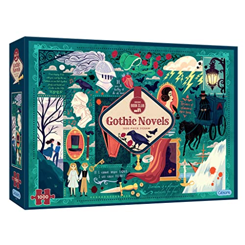 Gothic Novels - Book Club 1000 Teile Puzzle | Nachhaltiges Puzzle für Erwachsene | Premium 100% recycelter Karton | Tolles Geschenk für Erwachsene | Gibsons Games Gothic Novels - Book Club 1000 Teile Puzzle | Nachhaltiges Puzzle für Erwachsene | Premium 100% recycelter Karton | Tolles Geschenk für Erwachsene | Gibsons Games von Gibsons