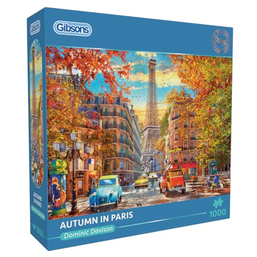 Herbst in Paris | 1000 Teile Puzzle | Nachhaltiges Puzzle für Erwachsene | 100% recyceltes Premium-Pad | Tolles Geschenk für Erwachsene | Gibsons Games B-Corp von Gibsons