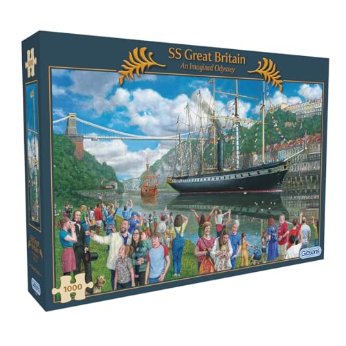 SS Great Britain: An Imagined Odyssey 1000 Teile Puzzle, nachhaltiges Puzzle für Erwachsene | Gibsons Games B-Corp von Gibsons