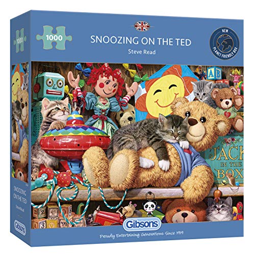 Snoozing on The Ted 1000 Teile Puzzle | Nachhaltiges Puzzle für Erwachsene | Premium 100% recyceltes Brett | Tolles Geschenk für Erwachsene | Gibsons Games Snoozing on The Ted 1000 Teile Puzzle | Nachhaltiges Puzzle für Erwachsene | Premium 100% recyceltes Brett | Tolles Geschenk für Erwachsene | Gibsons Games von Gibsons