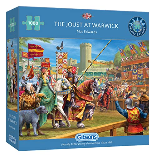 The Joust at Warwick 1000 Teile Puzzle | Nachhaltiges Puzzle für Erwachsene | Premium 100% recyceltes Board | Tolles Geschenk für Erwachsene | Gibsons Games The Joust at Warwick 1000 Teile Puzzle | Nachhaltiges Puzzle für Erwachsene | Premium 100% recyceltes Board | Tolles Geschenk für Erwachsene | Gibsons Games von Gibsons