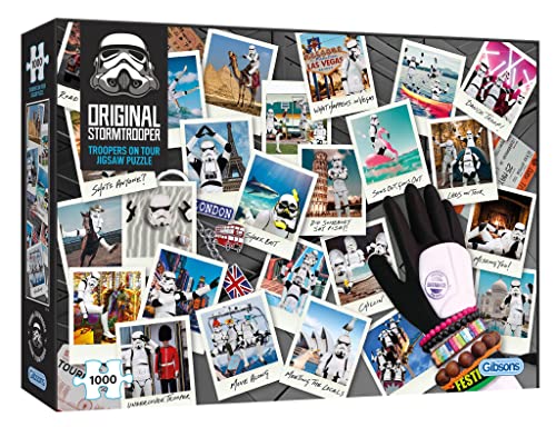 Troopers on Tour | 1000 Teile Puzzle | Star-Wars-Comedy-Puzzle | Nachhaltiges Puzzle für Erwachsene | 100% recyceltes Premium-Puzzle | Tolles Geschenk für Erwachsene | Gibsons Games von Gibsons