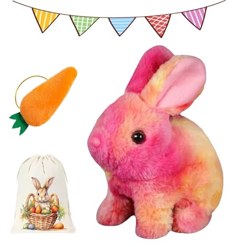 Bunny Pal, Sherum Bunny, Bunny Mein Realistisches Kaninchen, Hasen Roboter, Interaktiver Bunny Pal - Springen, Zucken, Ohrenschütteln, Ostergeschenke für Kinder (G) von Gienslru