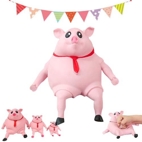 Stress Schwein, Schwein Quetsch Spielzeug, Anti Stress Schwein, Schwein Anti Stress, Anti Stress Schwein Original, Antistress Schwein, Funny Stress Pig Squeeze Toy for Children Adults (Medium) von Gienslru