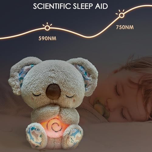 The Relief Koala, Anxiety Relief Koala, Breathing Mush Plushies, Relief Koala Bear for Anxiety, Mush Plushies for Anxiety and Sleep, with Music, Lights, and Adjustable Rhythmic Breathin (2 Pcs) von Gienslru