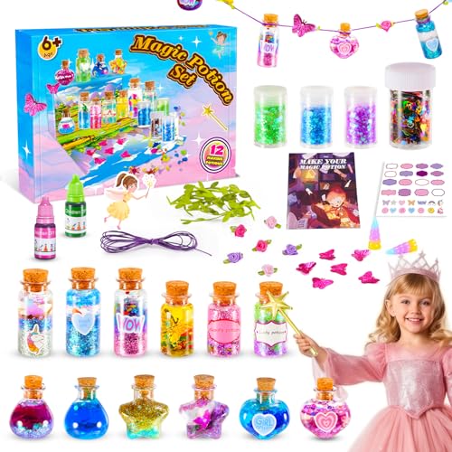 Gifitizi Basteln Mädchen 6 7 8 9 10 Jahre, Zaubertrank Set Kinder Spielzeug ab 6-10 Jahre Mädchen Geschenke 6-10 Jahre Bastelsets für Kinder Kreatives für Mädchen Geburtstagsgeschenk für Mädchen von Gifitizi