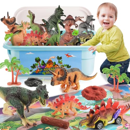 Gifitizi Dinosaurier Spielzeug ab 3 4 5 6 Jahre, Dinosaurier Figuren Kinderspielzeug ab 3 4 5 6 Jahre Junge Mädchen Geschenk für Kinder Geschenk Junge 3 4 5 6 Jahre Kindergeburtstag Dino Spielzeug von Gifitizi