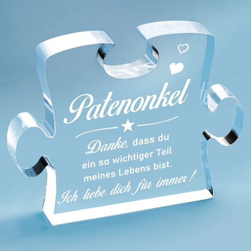 Giftasy Patenonkel Geschenk - Acryl Puzzle, Beste Patenonkel Geschenk von Giftasy