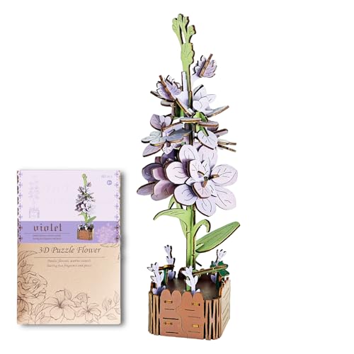 3D Puzzle Basteln Erwachsene Kinder: Jahrestag Geschenke für Sie/Freundin/Freund 3D Holz Jigsaw Puzzle Blumen Romantischer Valentin Weihnachten Geburtstag Geschenke für Frauen Freunde Violet 3D Puzzle Basteln Erwachsene Kinder: Jahrestag Geschenke für Sie/Freundin/Freund 3D Holz Jigsaw Puzzle Blumen Romantischer Valentin Weihnachten Geburtstag Geschenke für Frauen Freunde Violet von Giftmefine