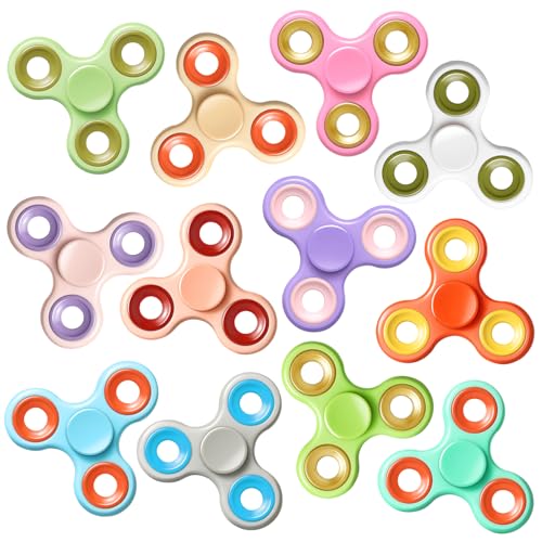 12 Pack Fidget Spinner Spielzeug, Finger Spinner Pack Angst Spielzeug Stress Relief Reducer Party Gefälligkeiten für Kinder& Erwachsene Geburtstag Party Klassenzimmer Preise von Gigilli