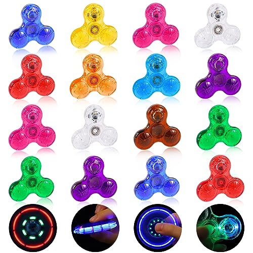 Gigilli Mini Fidget Spinner 16er Pack, LED Licht Up Fidget Spinner für Kinder, Christmas Party Bevorzugungen Fidget Spielzeug Goodie Bag Stuffers, Glow in The Dark Party Supplies Gigilli Mini Fidget Spinner 16er Pack, LED Licht Up Fidget Spinner für Kinder, Christmas Party Bevorzugungen Fidget Spielzeug Goodie Bag Stuffers, Glow in The Dark Party Supplies von Gigilli