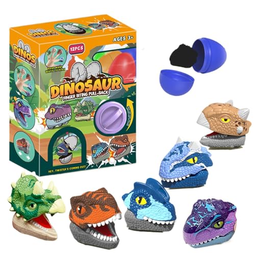 Fingerbeißer Dinosaurier Spielzeug, Lustiger Dinosaurier Gashapons Schlüsselanhänger, Neuartiges Bissfinger Dinosaurier Spielzeug Für Kinder, Mädchen, Schwester von Gihioue