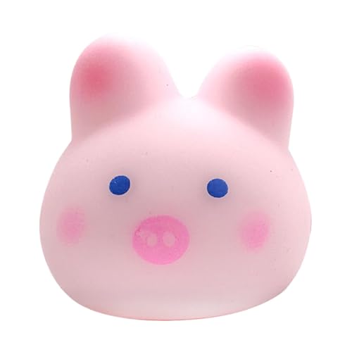 Gihioue Piggy Soft Stress Relief Ball Squeeze Toy, Süßes Dehnbares Tier Stressbälle, Langsam Aufsteigende Quetschteigkugel Für Klassenzimmerpreise Und Partygeschenke von Gihioue