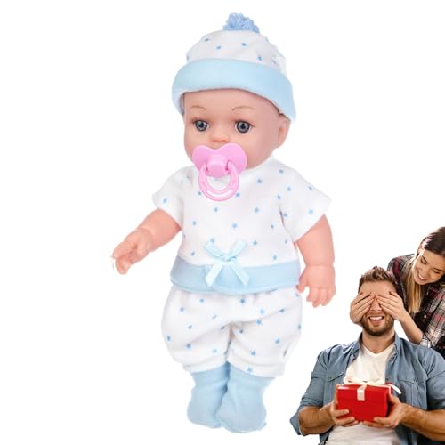 Gihioue Wiedergeborene Babypuppen | Silikonpuppen, realistische 12-Zoll-Ganzkörperpuppe, Kinderspielzeug zum Geburtstag für und Mädchen von Gihioue