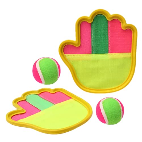 Gihioue Wurf- und Fangball-Set, Ball- und Fangspiel, Eltern-Kind-Spaß beim Werfen und Fangen, Lustiges Wurfspiel, interaktives Pop- und Fangballspiel für Kinder, Familie, Strand von Gihioue