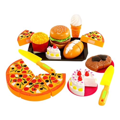 Rollenspiel-Essen, Spielzeug-Essen für Kinder-Küchenset, Pretend Food Toy Set Kinderspielset, Realistisches Rollenspiel, Essen, Vorschul-Lernspielzeug für und Mädchen von Gihioue