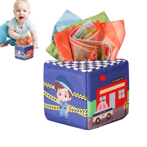 Sensorische Spielzeug-Taschentuchbox, Taschentuchbox-Ziehspielzeug | Lernspielzeug-Taschentuchbox - Kreative Kinder-Spielzeug-Taschentuchbox für frühes Lernen für , Mädchen, Kinder für zu Hause, auf R von Gihioue