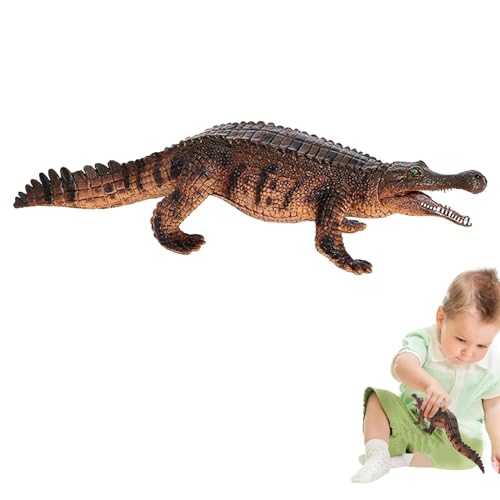 Simulierte Krokodile Modellfigur Spielzeug | Realistische Alligator-Figuren Sammlung Spielzeug,Realistische Alligator-Figuren Sammlung Modell Wissenschaft Pädagogische Requisiten Spielzeug Desktop-Dek von Gihioue