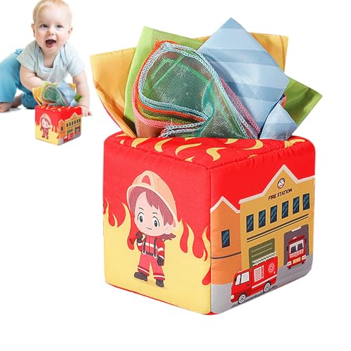 Taschentuchbox-Ziehspielzeug,-Spielzeugboxen | Weiches Taschentuchbox-Spielzeug für Kleinkinder,Lustiges Lernspielzeug für Kinder, Taschentuchbox-Lernspielzeug für , Mädchen, Kinder, Kleinkinder von Gihioue