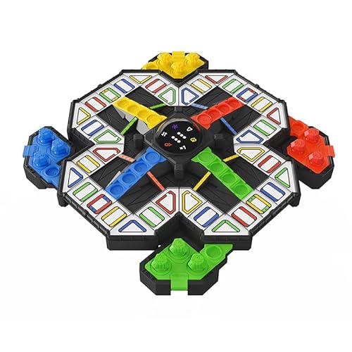 GiiKER Super Ludo - Schlankes interaktives Brettspiel mit elektronischen Würfel, Punktzahl – Strategisches Gesellschaftsspiel – Mensch Schlimmer Dich Nicht – Brettspiel für Kinder & Erwachsene von GiiKER