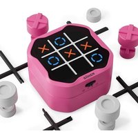 GiiKER Tic Tac Toe Bolt Elektronisches 3-in-1 Puzzle-Handheld-Spielkonsole, Logikspiel für Kinder und Erwachsene, pink GiiKER Tic Tac Toe Bolt Elektronisches 3-in-1 Puzzle-Handheld-Spielkonsole, Logikspiel für Kinder und Erwachsene, pink von GiiKER