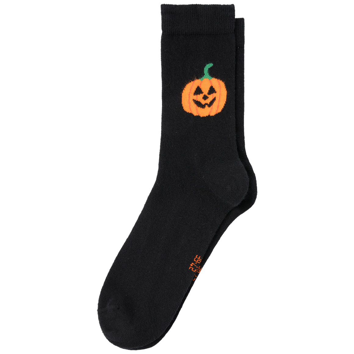 1 Paar Damen Halloween-Socken mit Kürbis von Gina Benotti