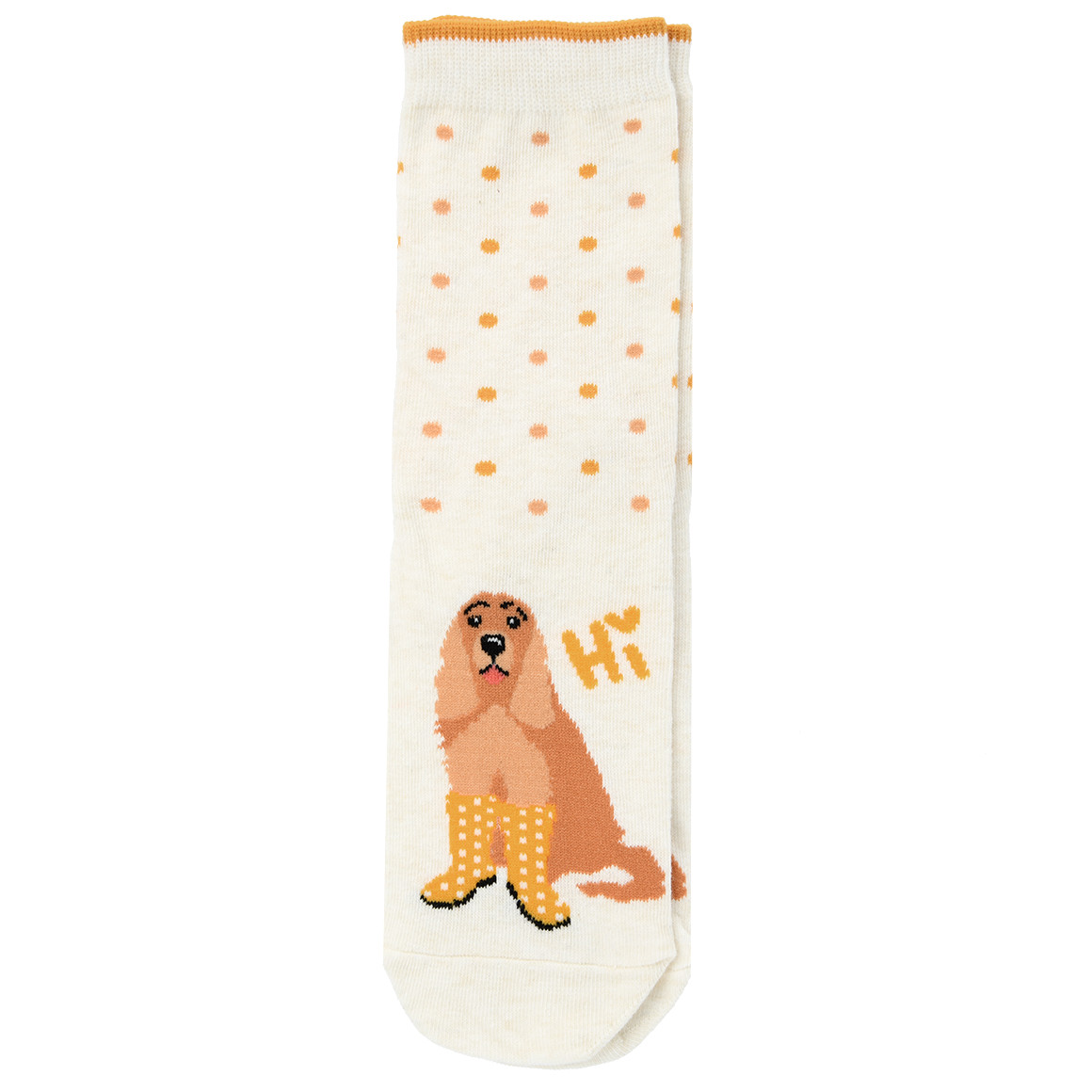 1 Paar Damen Socken mit Hunde-Motiv von Gina Benotti