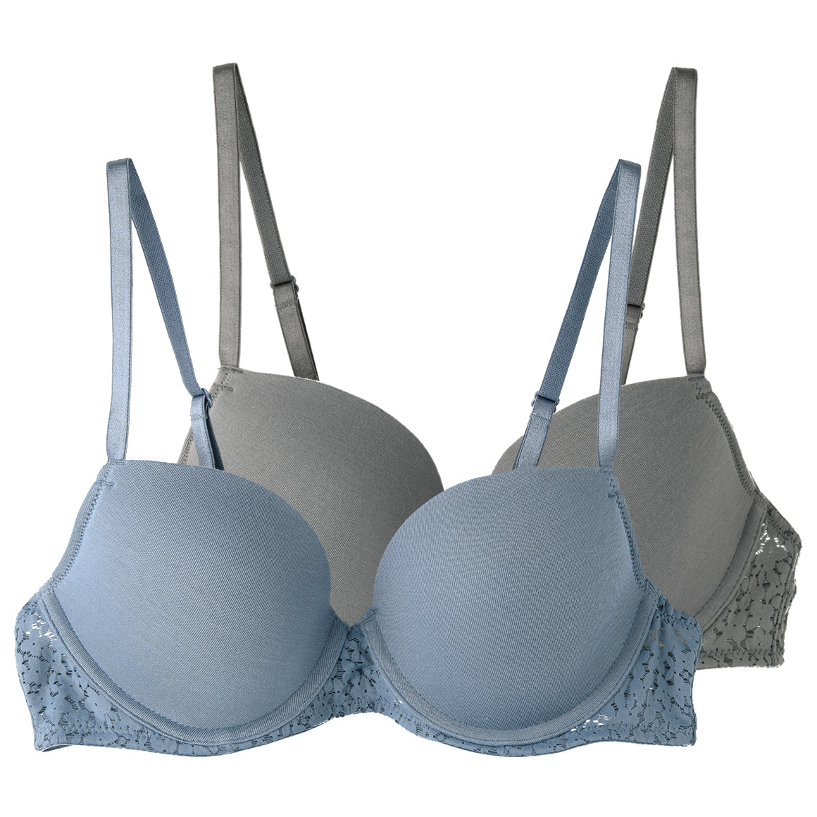 2 Damen Bügel-BHs mit floraler Spitze 2 Damen Bügel-BHs mit floraler Spitze von Gina Benotti