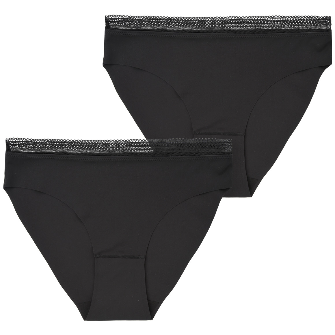 2 Damen Seamless-Slips mit Spitze von Gina Benotti