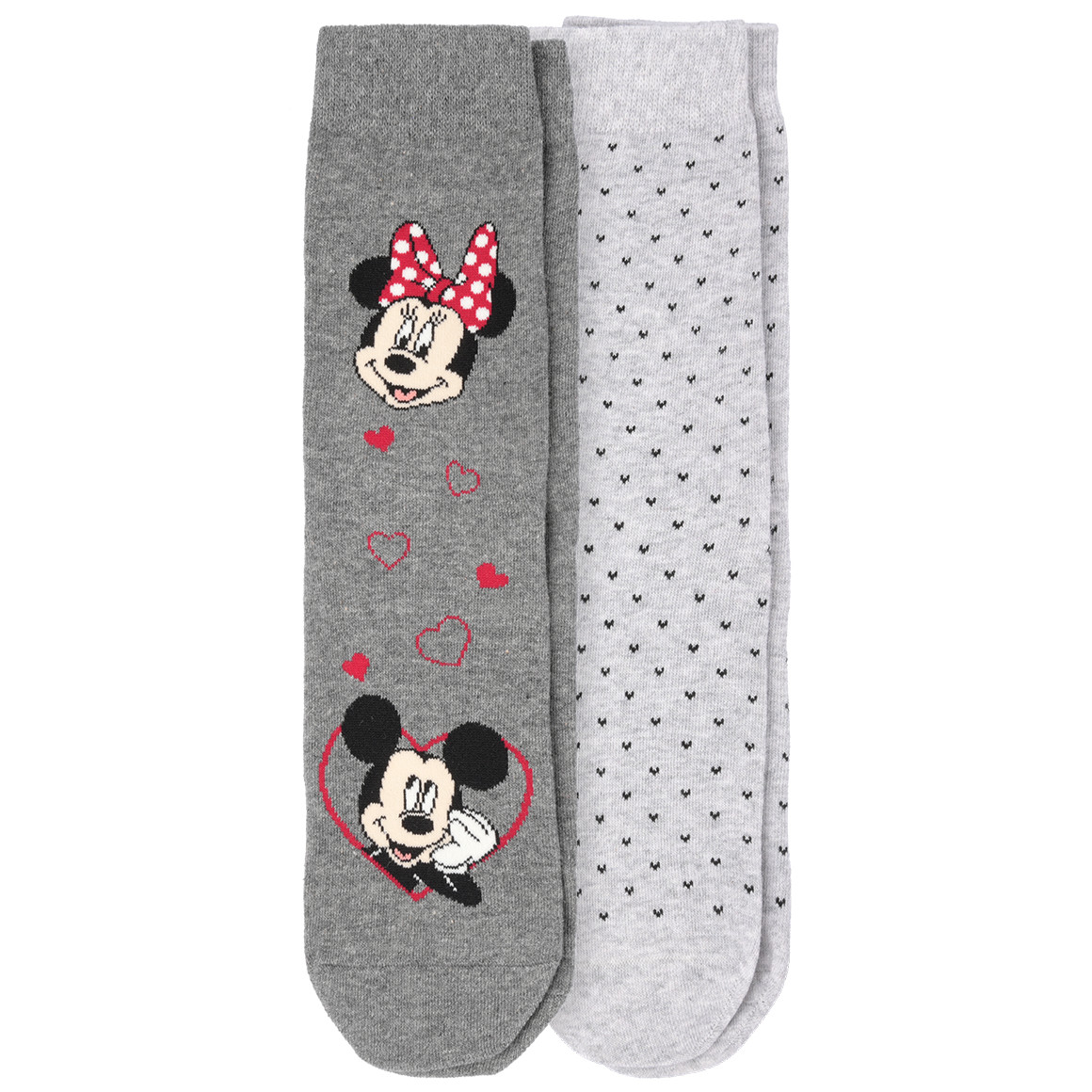 2 Paar Minnie Maus Socken im Muster-Mix von Gina Benotti