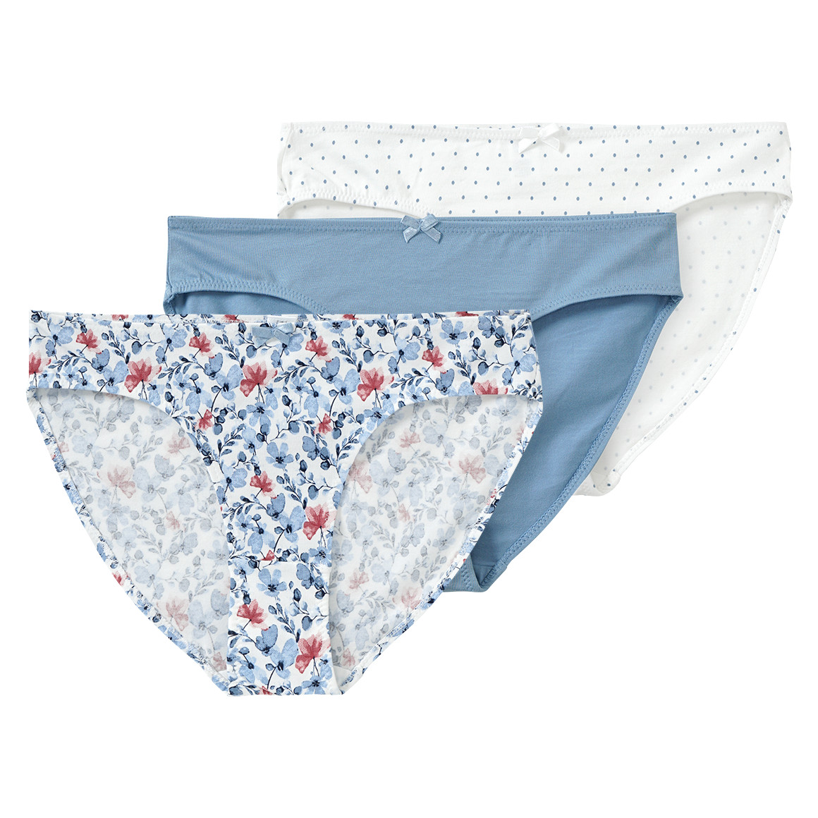 3 Damen Slips in verschiedenen Dessins 3 Damen Slips in verschiedenen Dessins von Gina Benotti