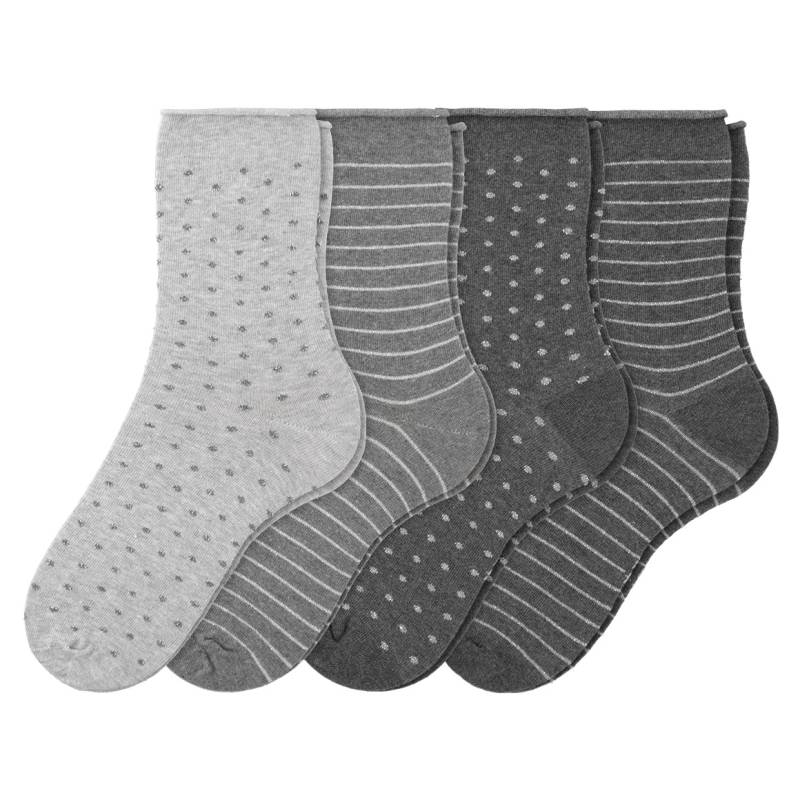 4 Paar Damen Socken mit Effektgarn von Gina Benotti