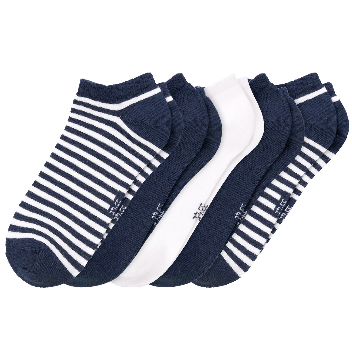 5 Paar Damen Sneaker-Socken mit Bio-Baumwolle von Gina Benotti