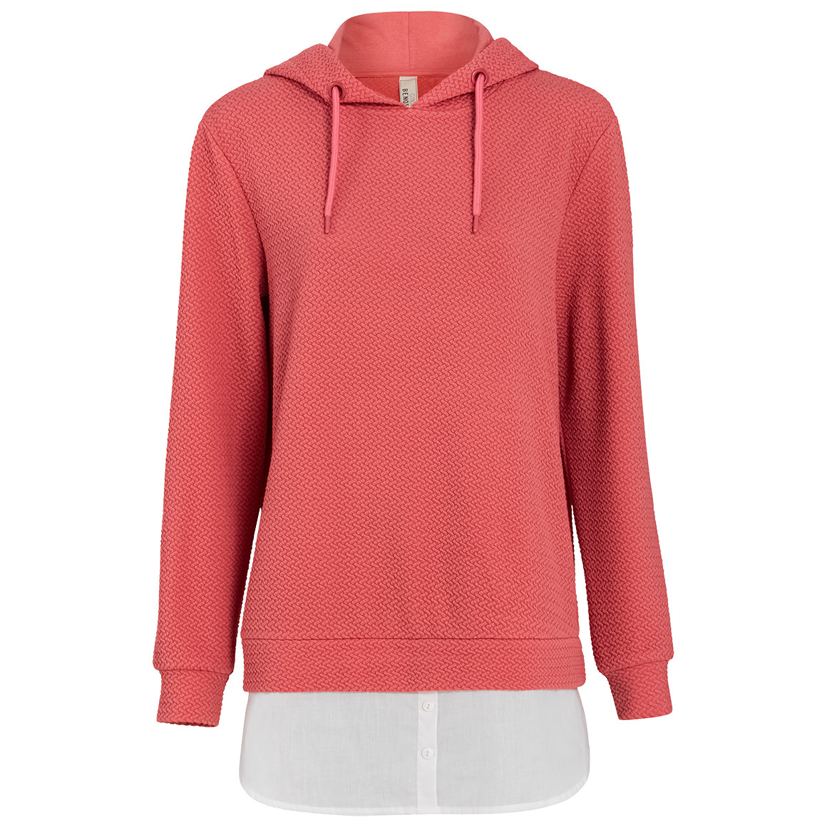 Damen Hoodie mit Bluseneinsatz von Gina Benotti