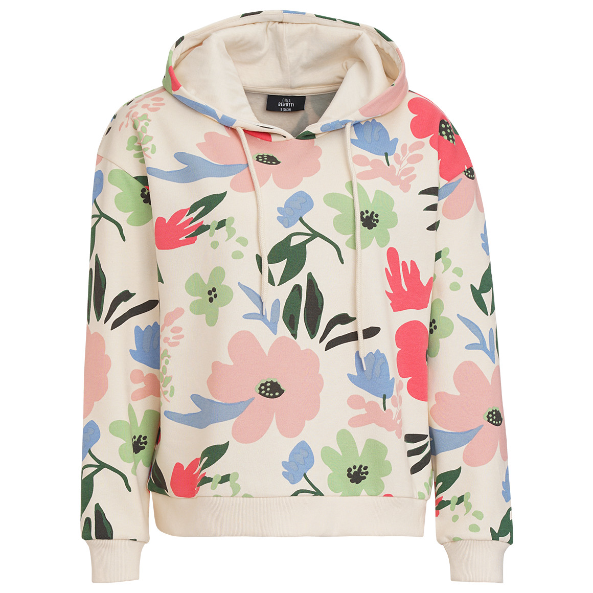 Damen Hoodie mit buntem Flower-Print von Gina Benotti