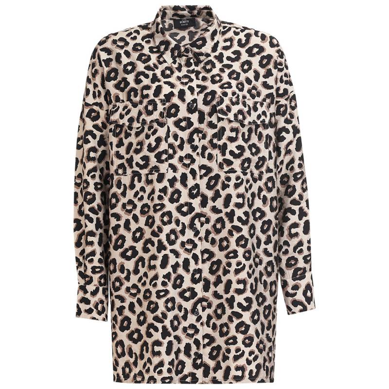 Damen Longbluse im Animal-Look von Gina Benotti